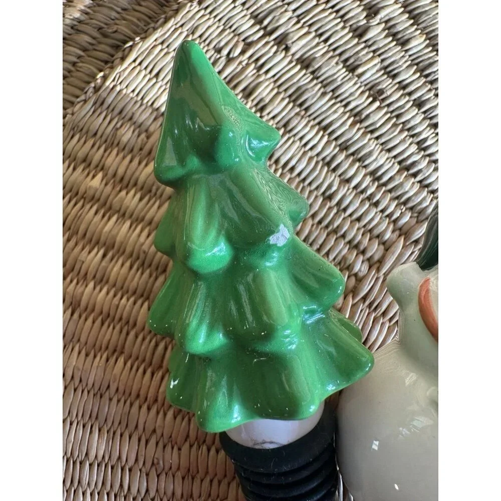 2 piece Target Christmas winter Wine bottle cork